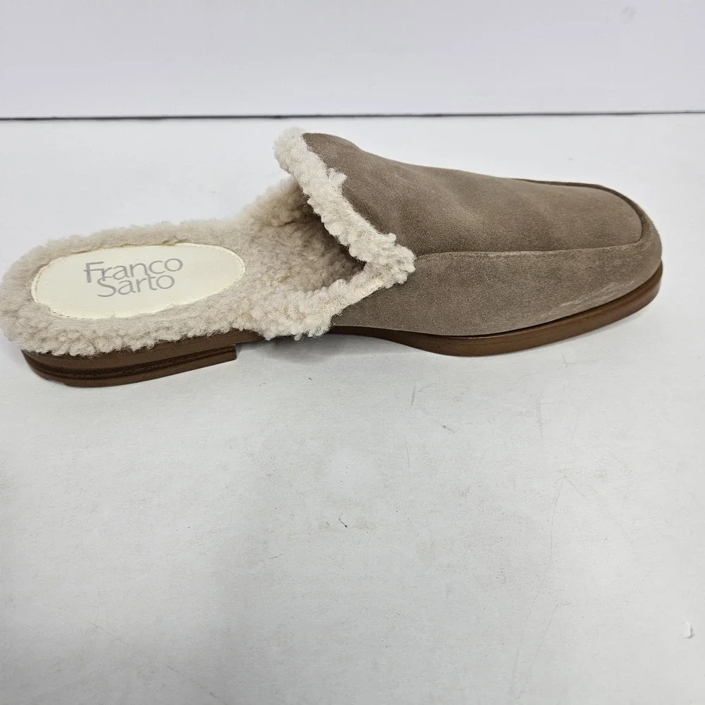 Franco Sarto Mules Fleece Shoes Size 10 M Heel To Toe 11.5" - Picture 7 of 13